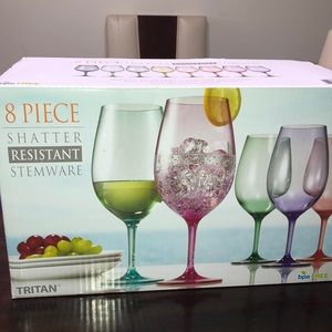 Tritan 8 Piece Shatter Resistant Stemware